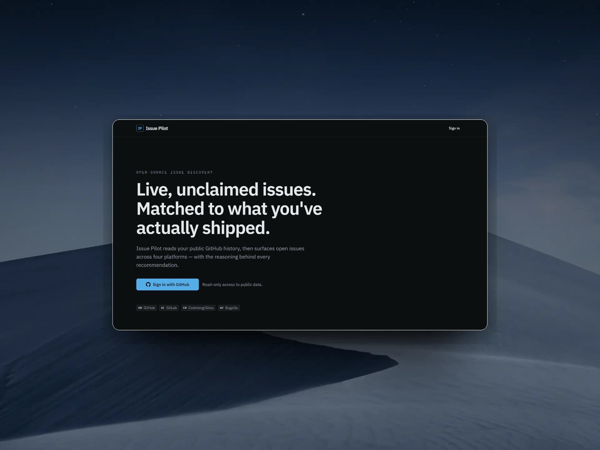Hermes → IssuePilot — AI-Native Issue Recommendation Agent